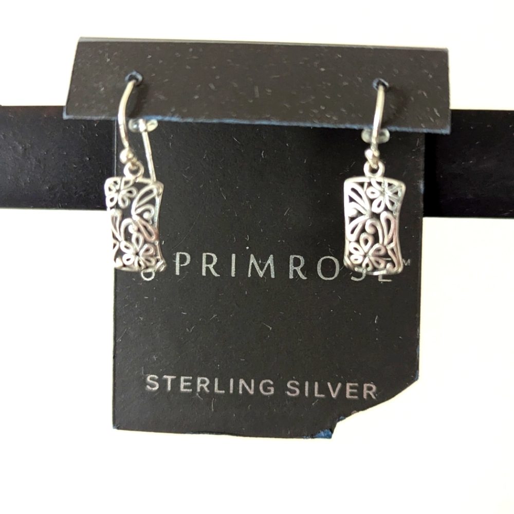 Primrose Sterling Silver Floral Earrings